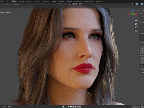 Cobie Smulders 3D Model