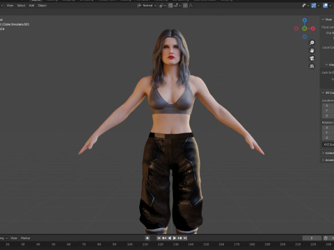Cobie Smulders 3D Model