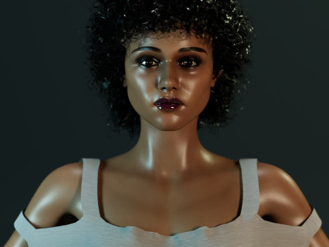 Nathalie Emmanuel 3D 모델