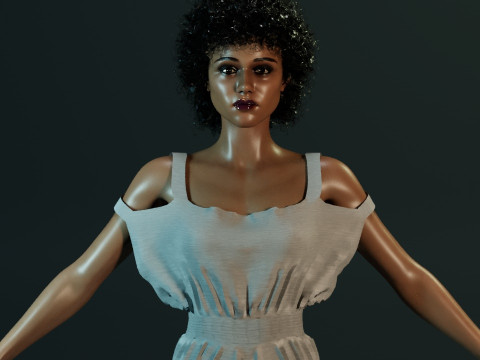 Nathalie Emmanuel 3D 모델