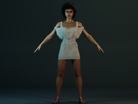 Nathalie Emmanuel 3D 모델