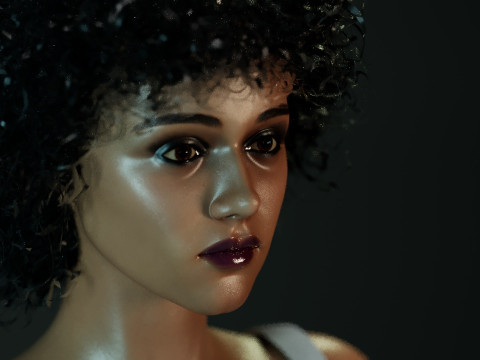 Nathalie Emmanuel 3D 모델