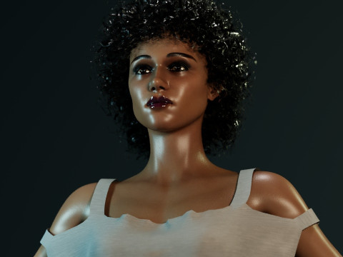 Nathalie Emmanuel 3D 모델
