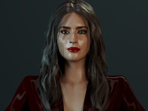Emily Blunt Model 3D