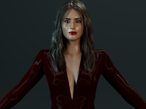 Emily Blunt Model 3D