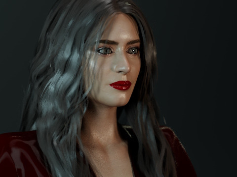 Emily Blunt Model 3D