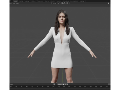 Emily Blunt Model 3D