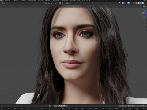Emily Blunt Model 3D