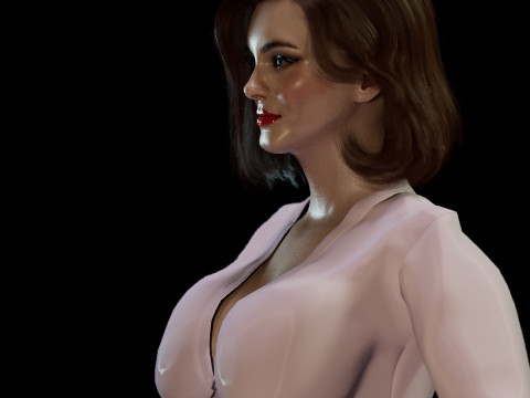 Christina Hendricks Modèle 3D