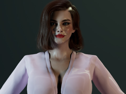 Christina Hendricks 3Dモデル