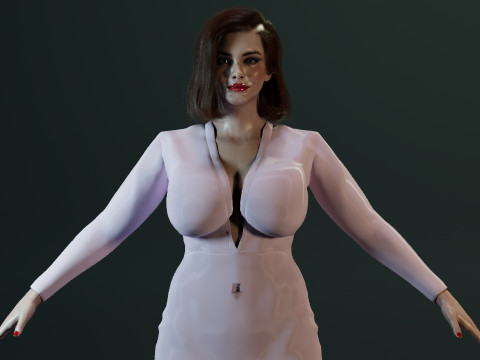 Christina Hendricks Modèle 3D