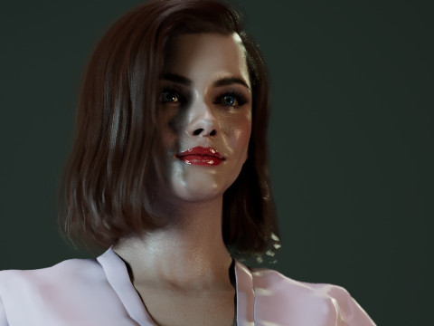 Christina Hendricks Modèle 3D
