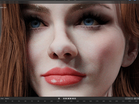 Christina Hendricks Modèle 3D