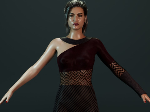 Irina Shayk Modelo 3D