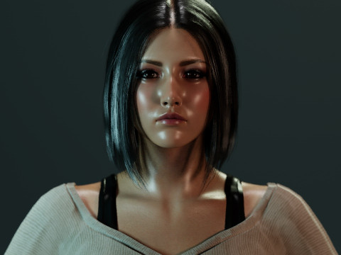 Huh Yun-jin 3D 모델