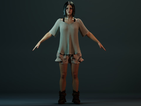 Huh Yun-jin 3D 모델