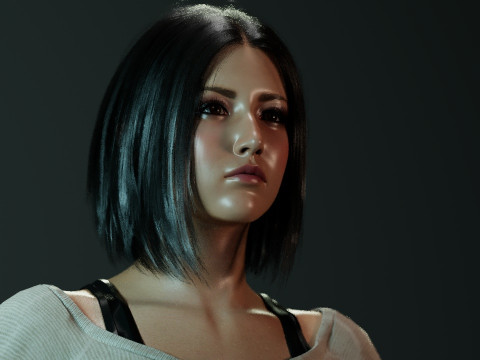 Huh Yun-jin 3D 모델
