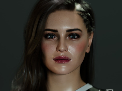 Katherine Langford 3Dモデル