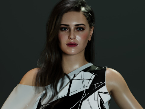 Katherine Langford Modelo 3D
