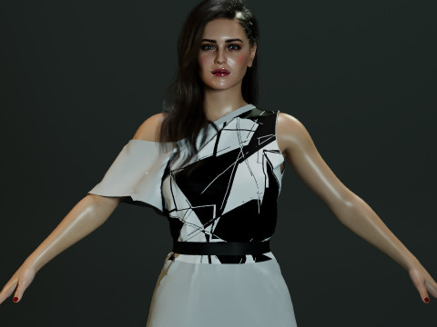 Katherine Langford Modelo 3D