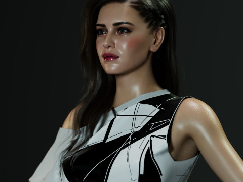 Katherine Langford Modelo 3D