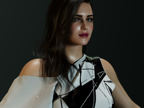 Katherine Langford Modelo 3D