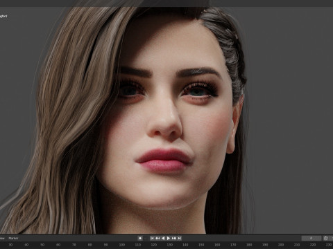 Katherine Langford Modelo 3D
