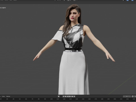 Katherine Langford Modelo 3D
