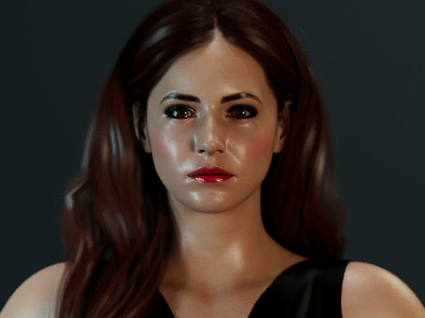 Karen Gillan Model 3D