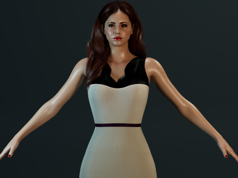 Karen Gillan Model 3D