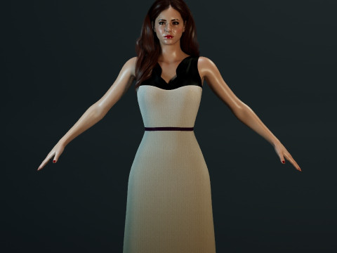 Karen Gillan Model 3D