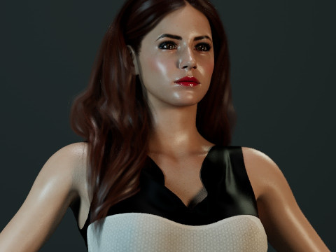 Karen Gillan Model 3D