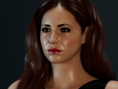 Karen Gillan Model 3D