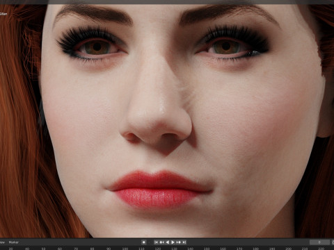 Karen Gillan Model 3D
