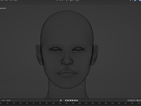 Karen Gillan Model 3D