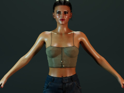 Kendall Jenner 3Dモデル