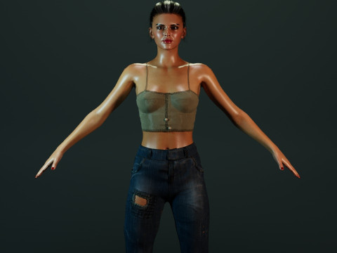 Kendall Jenner 3Dモデル