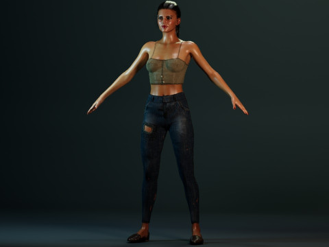 Kendall Jenner 3Dモデル
