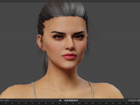 Kendall Jenner 3Dモデル