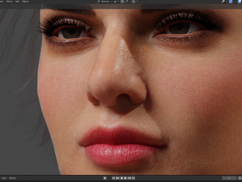 Kendall Jenner 3Dモデル