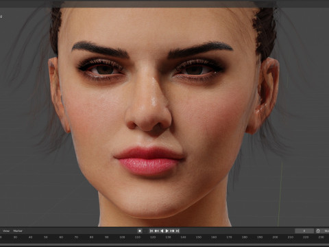 Kendall Jenner 3Dモデル