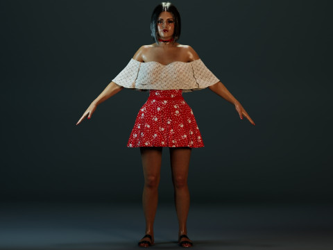 Vanessa Hudgens 3D Model