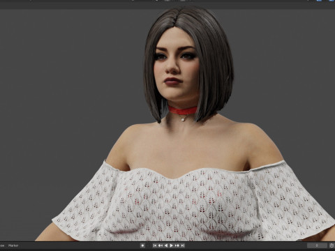 Vanessa Hudgens 3D Model