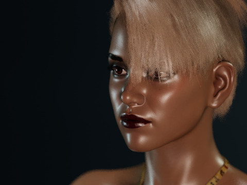 Halle Berry 3D 模型