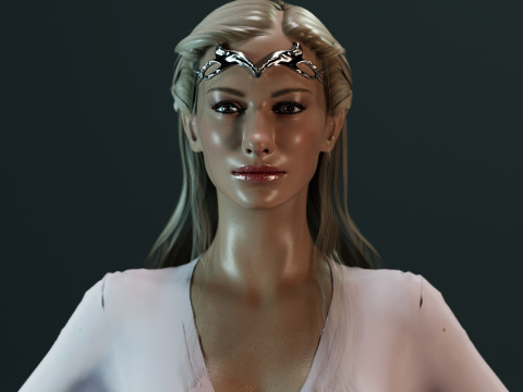 Lady Galadriel 3D-Modell
