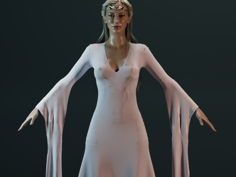 Lady Galadriel 3D-Modell