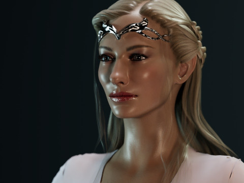 Lady Galadriel 3D-Modell