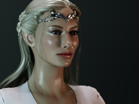 Lady Galadriel 3D-Modell