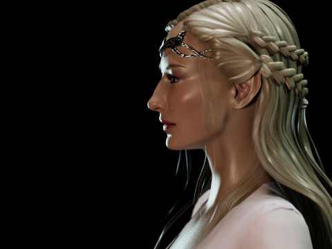 Lady Galadriel 3D-Modell