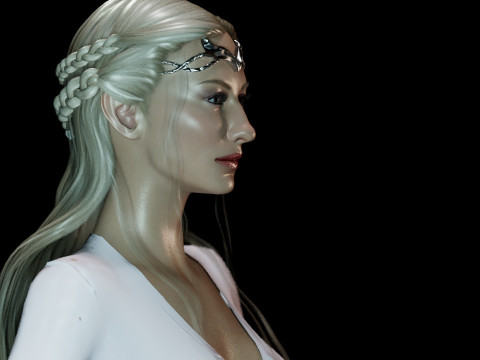 Lady Galadriel 3D-Modell